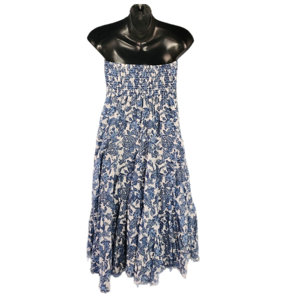 Philosophy republic clothing Paisley Print Strapless Sundress SIZE Large - Picture 3 of 4